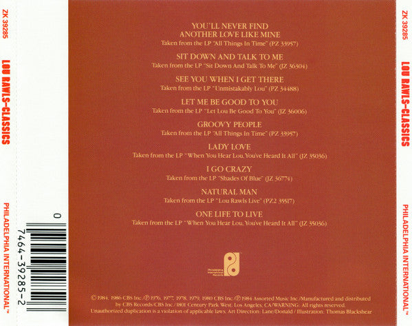 Lou Rawls : Classics (CD, Comp)