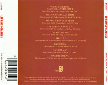 Lou Rawls : Classics (CD, Comp)