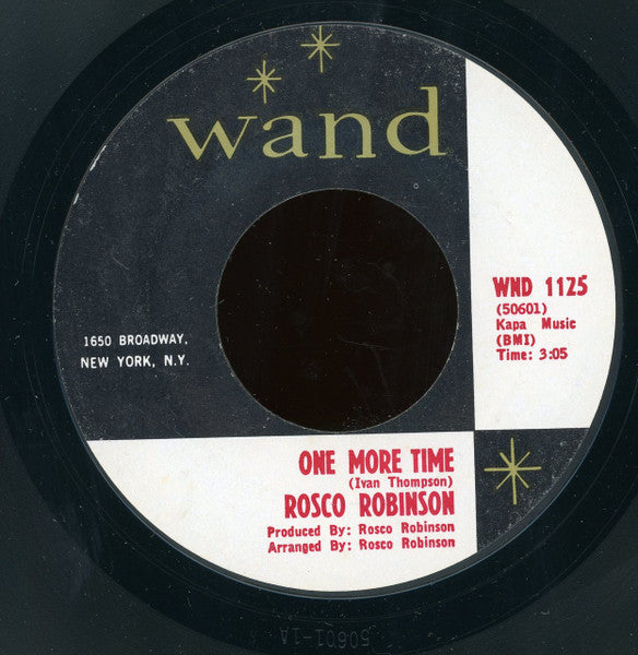 Roscoe Robinson : That's Enough / One More Time (7", Styrene, Pit)
