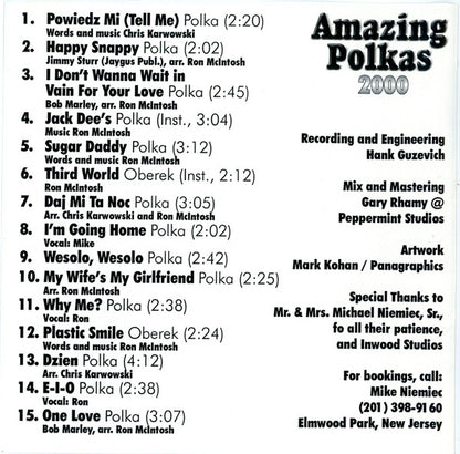 Mike Niemiec's Variety Band : Amazing Polkas (CD, Album)