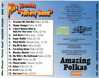 Mike Niemiec's Variety Band : Amazing Polkas (CD, Album)