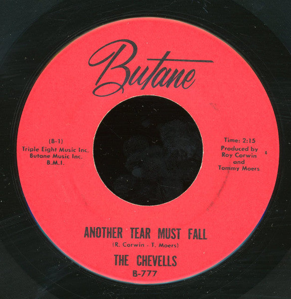 The Chevells : Another Tear Must Fall / It's Goodbye (7")