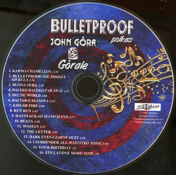 John Gora & Gorale : Bulletproof Polkas (CD, Album)