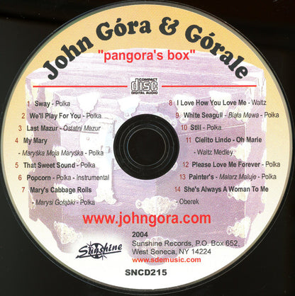 John Gora & Gorale : Pangora's Box (CD, Album)