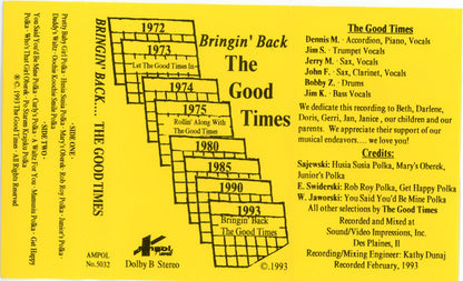 The Good Times (4) : Bringin' Back The Good Times (Cass, Album)