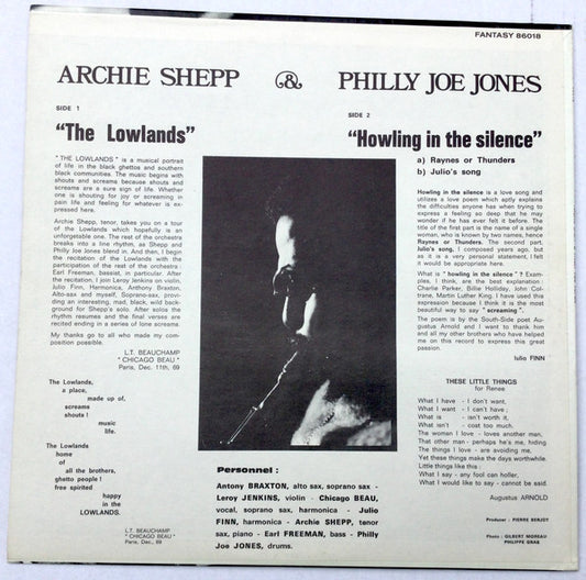 Archie Shepp, "Philly" Joe Jones : Archie Shepp & Philly Joe Jones (LP, Album, RE)