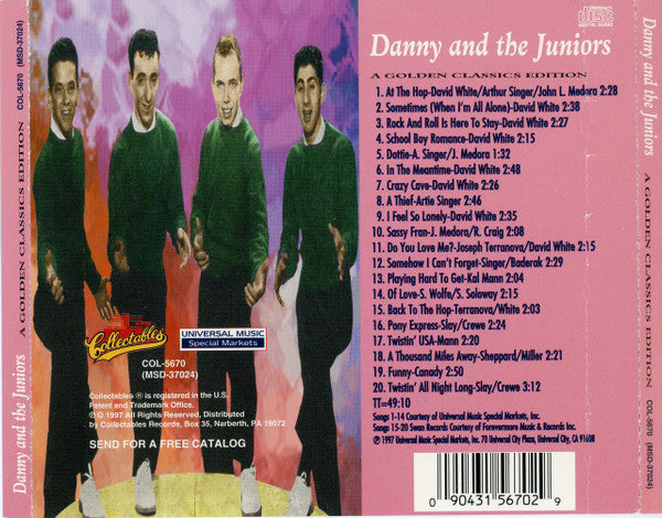 Danny & The Juniors : Danny & The Juniors (CD, Comp, RE)