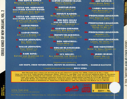 Various : Creole Kings Of New Orleans Volume Two (CD, Comp, Promo)