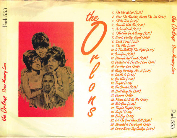 The Orlons : Down Memory Lane (CD, Comp)
