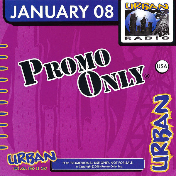 Various : Promo Only Urban Radio: January 2008 (CD, Comp, Promo)
