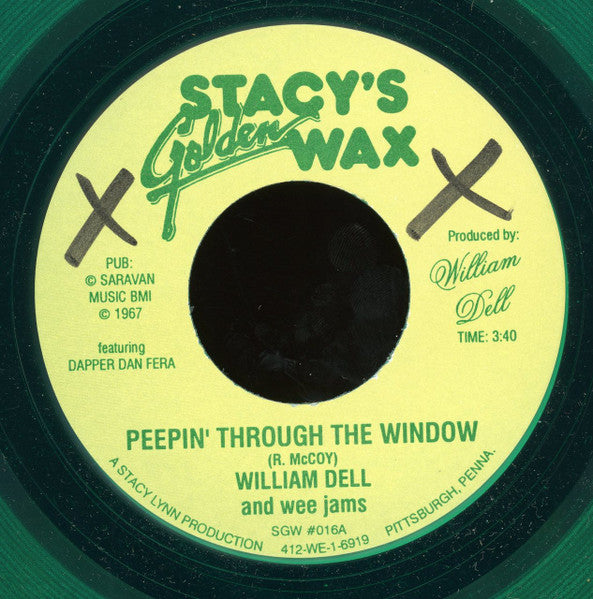 William Dell And Wee Jams : Peepin' Through The Window / Zu Zu (7", Gre)