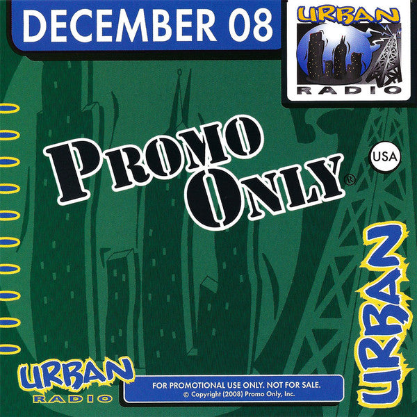 Various : Promo Only Urban Radio - December 2008 (CD, Comp, Promo)