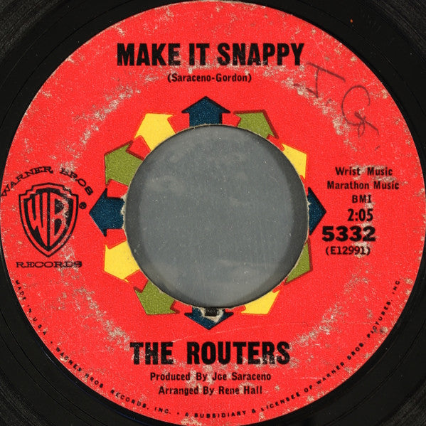 The Routers : Make It Snappy / Half Time (7", Styrene, Bri)
