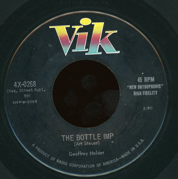 Geoffrey Holder : The Bottle Imp / Sugar Cane (7")