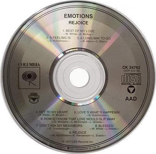 The Emotions : Rejoice (CD, Album)