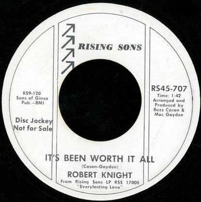 Robert Knight : Blessed Are The Lonely / It's Been Worth It All (7", Single, M/Print, Promo)