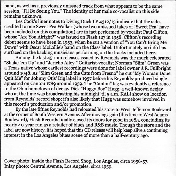 Various : Jericho Alley Volume 1 Blues In Los Angeles, 1955-1959 (CDr, Comp, Unofficial)