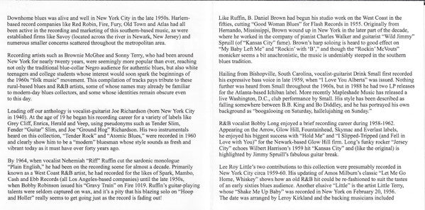 Various : New York Tracks: Downhome Blues In The City, 1955-1964 (CDr, Comp, Unofficial)