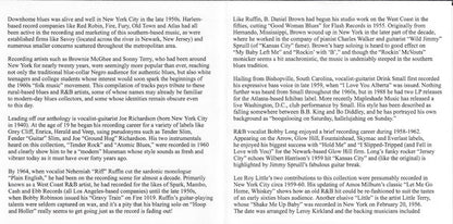 Various : New York Tracks: Downhome Blues In The City, 1955-1964 (CDr, Comp, Unofficial)