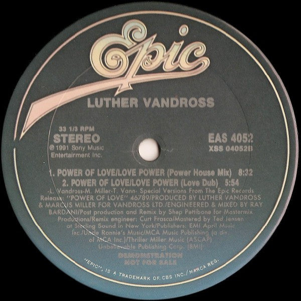 Luther Vandross : Power Of Love / Love Power (12" Power Mixes) (12", Promo)