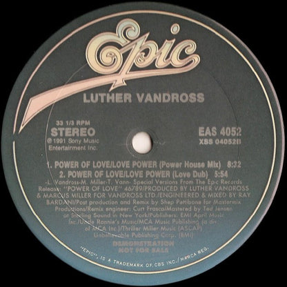 Luther Vandross : Power Of Love / Love Power (12" Power Mixes) (12", Promo)