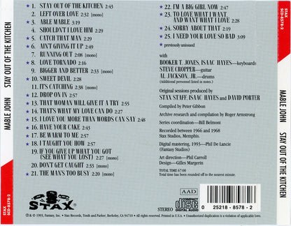 Mable John : Stay Out Of The Kitchen (CD, Comp, Promo)