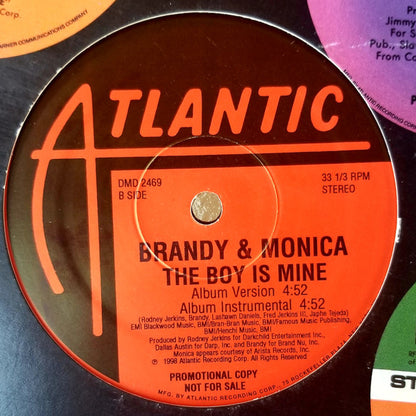 Brandy (2) & Monica : The Boy Is Mine (12", Promo)