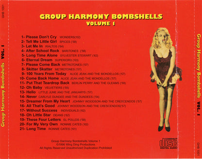 Various : Group Harmony Bombshells Volume 1 (CD, Comp)