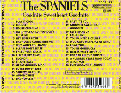 The Spaniels : Goodnite Sweetheart Goodnite (CD, Comp)
