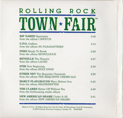 Various : Rolling Rock Town Fair (CD, Comp, Promo, Bi-)