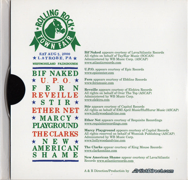 Various : Rolling Rock Town Fair (CD, Comp, Promo, Bi-)