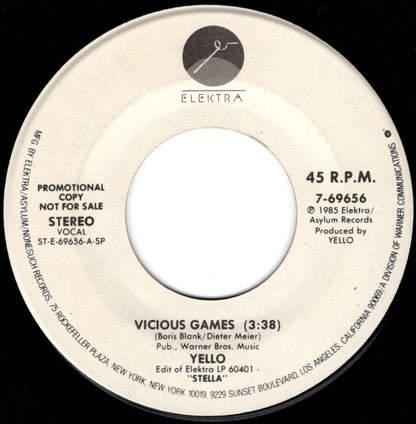 Yello : Vicious Games (7", Promo)