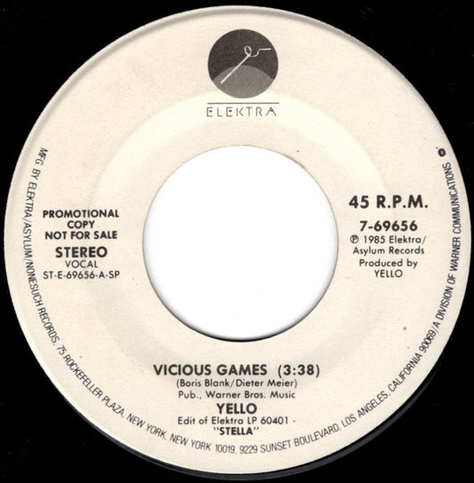 Yello : Vicious Games (7", Promo)