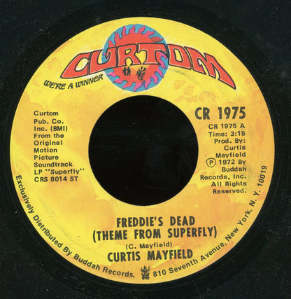 Curtis Mayfield : Freddie's Dead (Theme From Superfly)  (7", Single, Ame)