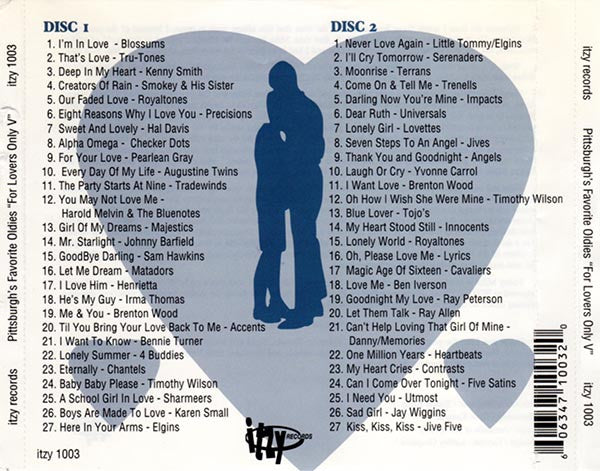 Various : Pittsburgh's Favorite Oldies "For Lovers Only V" The Mad Mike Album (2xCD, Comp)
