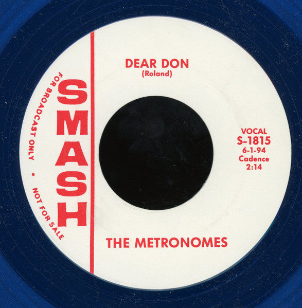 Toni Jones, The Metronomes (6) : Dear / Dear Don (7", Promo, Unofficial, Blu)