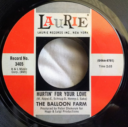 The Balloon Farm : A Question Of Temperature / Hurtin' For Your Love (7", Single, Styrene)