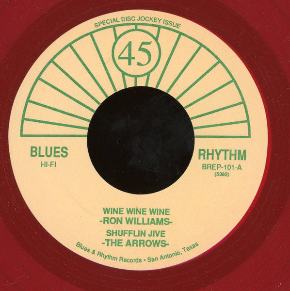 Ron Williams (20) / Joe Lyons And The Arrows / Otis Blackwell / Glenn Reeves : Wine Wine / Shufflin Jive / Bartender Fill It Up Again / Drinkin Wine Spo-De-O-De  (7", EP, Comp, Unofficial)