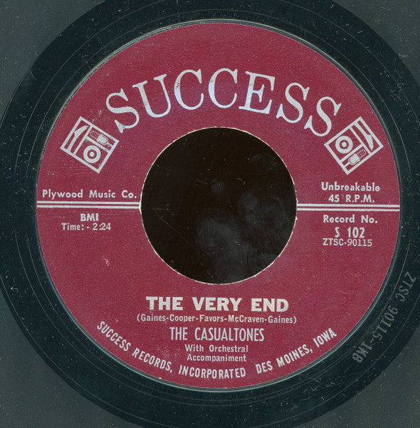 The Casualtones : Summer School / The Very End (7", Styrene)
