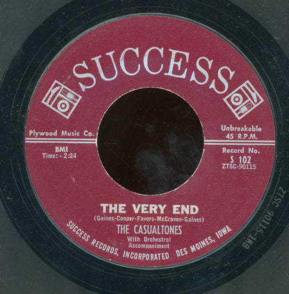The Casualtones : Summer School / The Very End (7", Styrene)