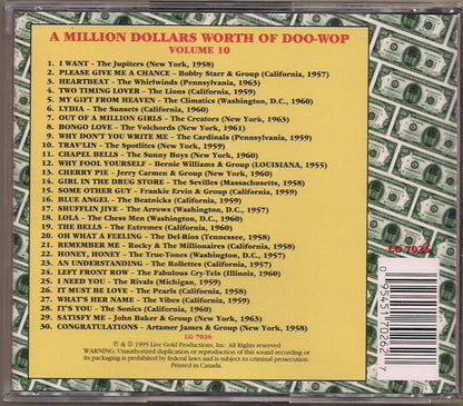 Various : A Million Dollars Worth Of Doo-Wop Volume 10 (CD, Comp)