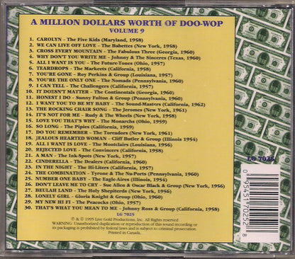 Various : A Million Dollars Worth Of Doo-Wop Volume 9 (CD, Comp)