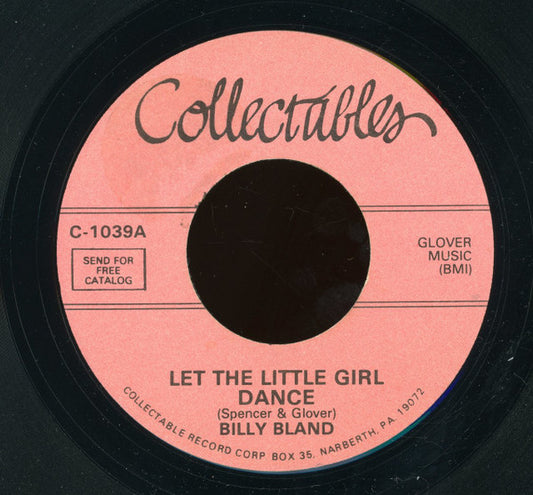 Billy Bland / The Solitaires : Let The Little Girl Dance / The Angels Sang (7", RE)