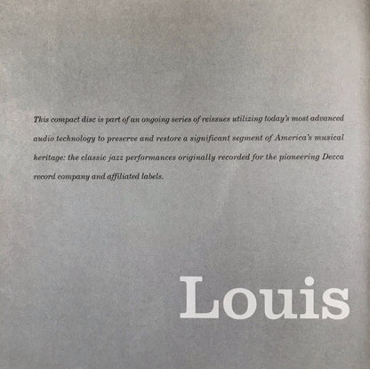 Louis Armstrong : What A Wonderful World (CD, Album, Club, RE)