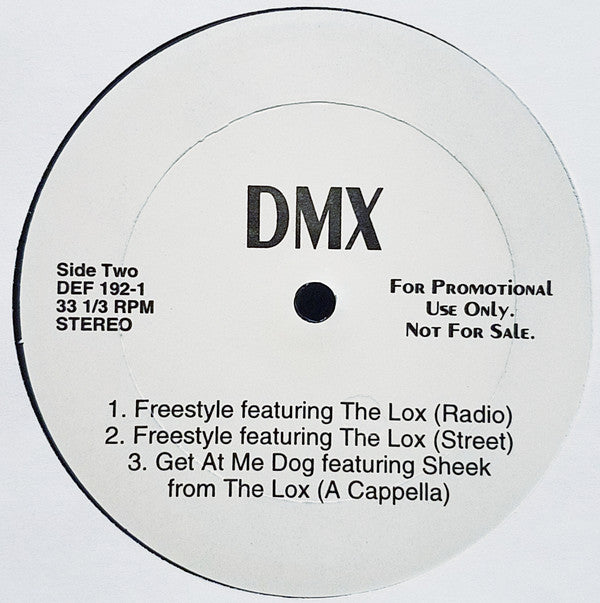 DMX : Get At Me Dog (12", Promo)