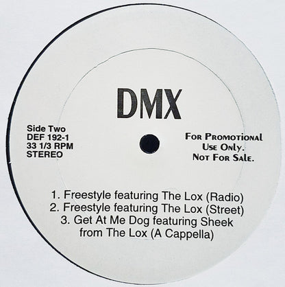 DMX : Get At Me Dog (12", Promo)