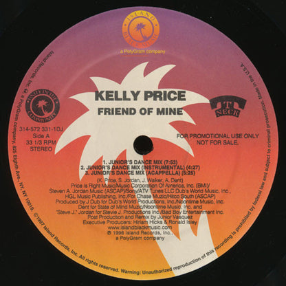Kelly Price : Friend Of Mine (12", Promo)
