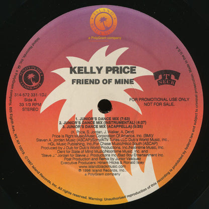 Kelly Price : Friend Of Mine (12", Promo)