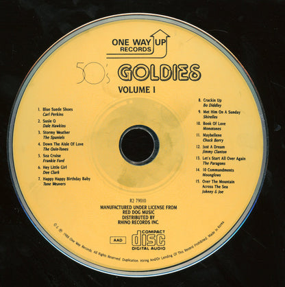 Various : 50's Goldies Volume I - The Original Hits By The Original Artists (CD, Comp)
