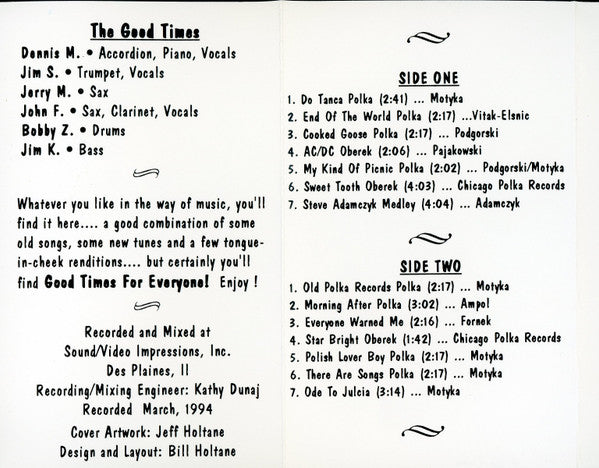 The Good Times (4) : Good Times For Everyone! (Cass, Album)